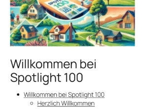 Neuer Regionsblog „Spotlight 100“